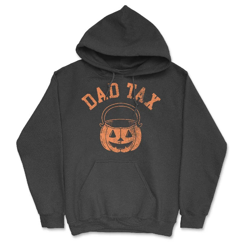 Men's hoodie with sleek design-Dad Tax Halloween Hoodie