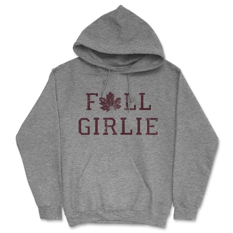 Men's hoodie with flared hem-Fall Girlie Hoodie