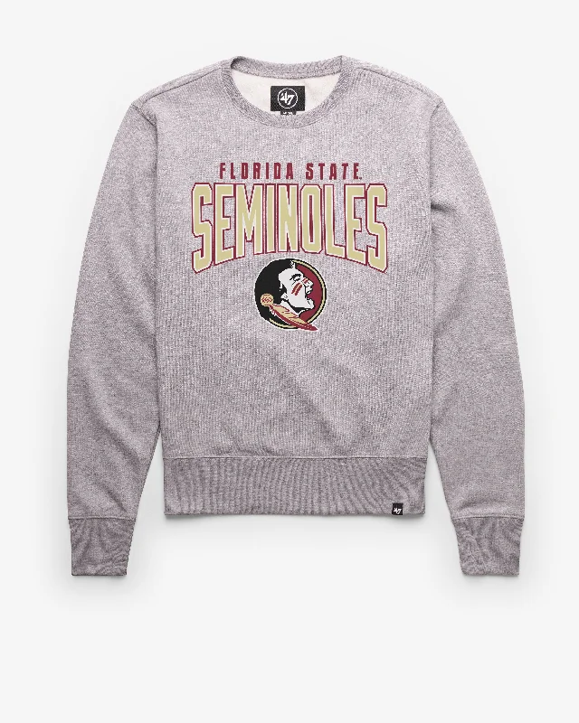 Men's hoodie with plush weave-FLORIDA STATE SEMINOLES TEAM ELEMENTS ARCH '47 HEADLINE CREW