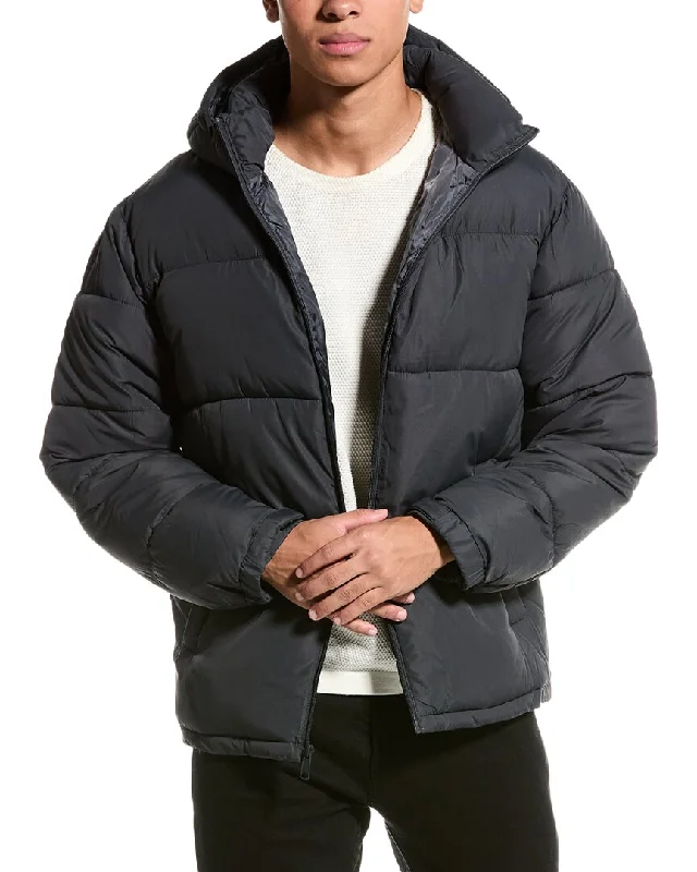 Men's canyon rugged jackets-Hawke & Co. Large Quilted Puffer Coat