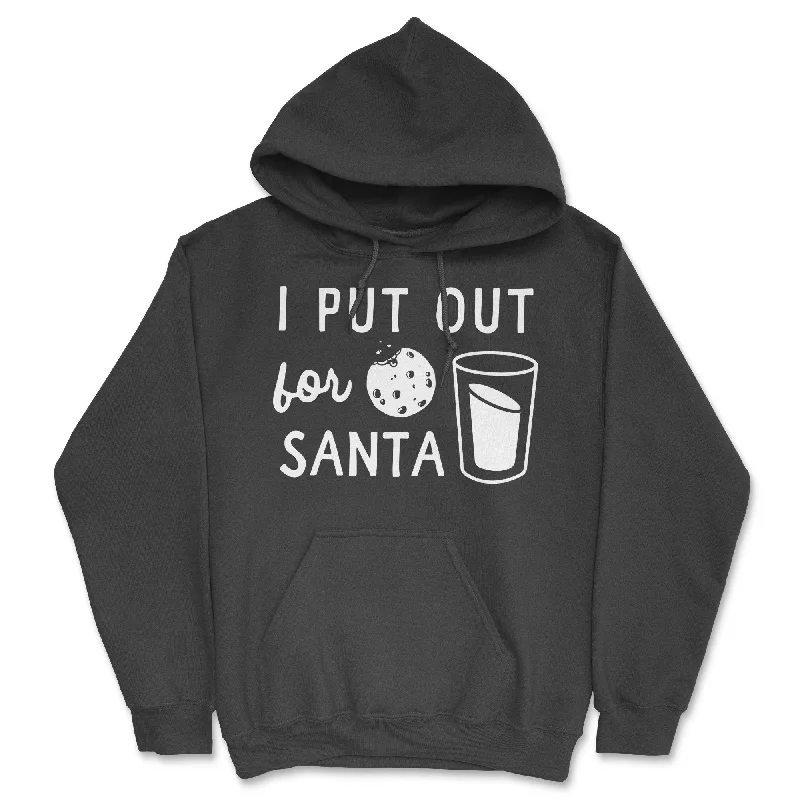 Men's hoodie for misty vibes-I Put Out For Santa Hoodie