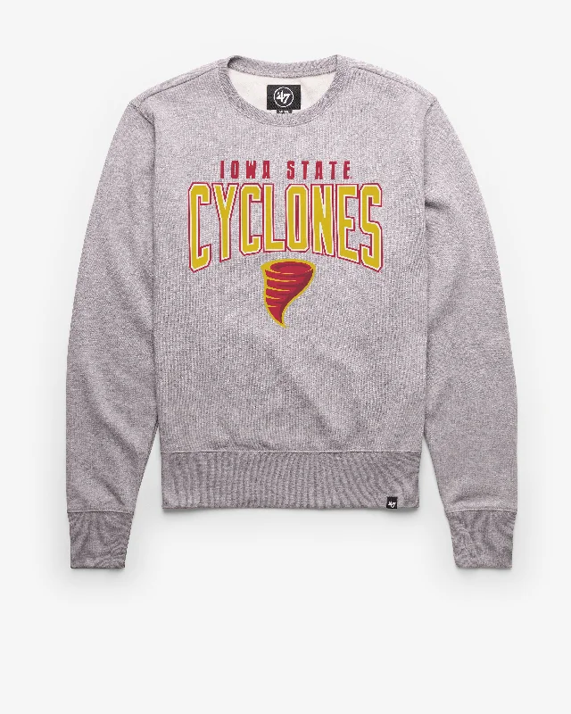 Men's hoodie with coarse texture-IOWA STATE CYCLONES TEAM ELEMENTS ARCH '47 HEADLINE CREW