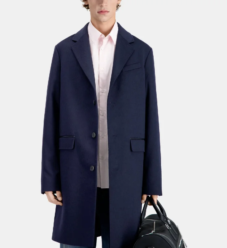 Men's warehouse utility jackets-Long Cashmere Coat