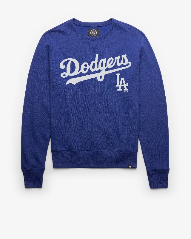 Men's hoodie with bold print-LOS ANGELES DODGERS PREGAME '47 HEADLINE CREW