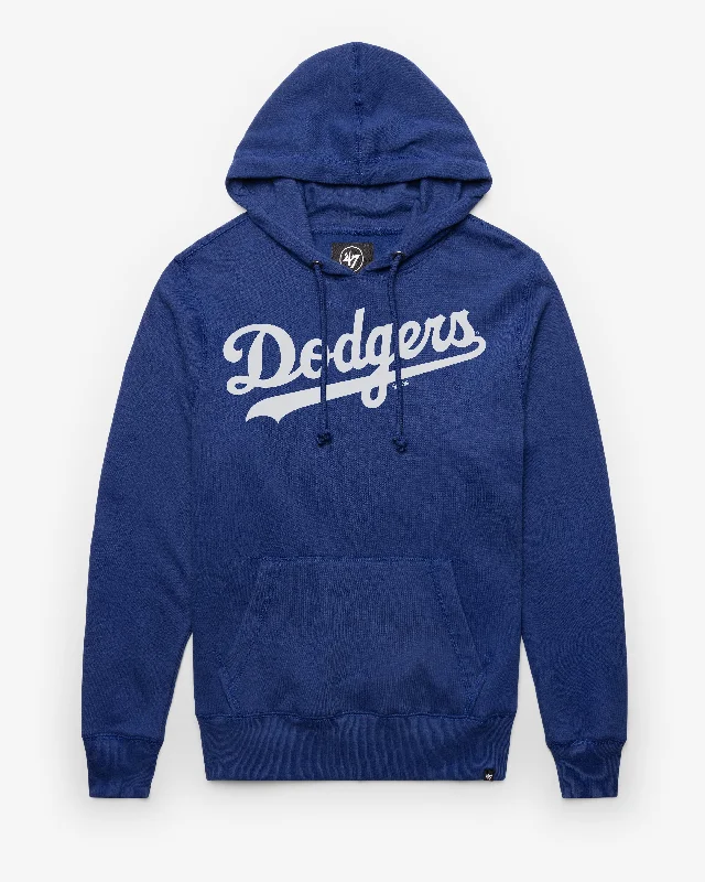 Men's hoodie with tight texture-LOS ANGELES DODGERS WORDMARK '47 HEADLINE HOOD