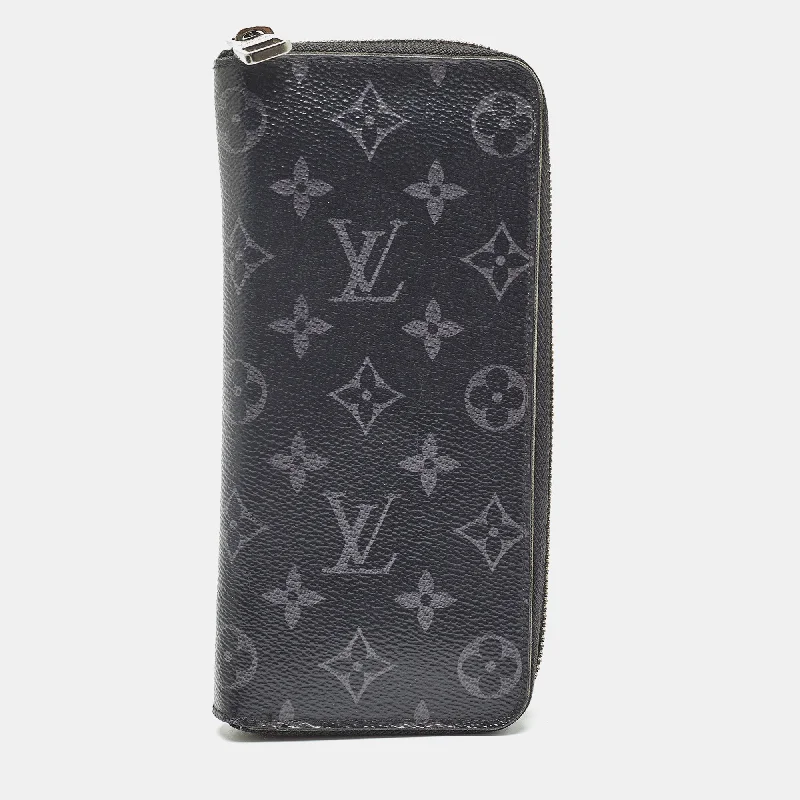 Men's traveler lightweight jackets-Louis Vuitton Damier Graphite Canvas Zippy Vertical Wallet..