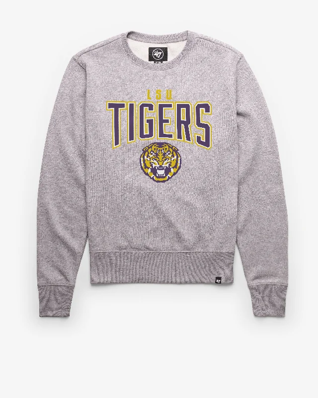 Men's hoodie for slow trails-LOUISIANA STATE TIGERS LSU TEAM ELEMENTS ARCH '47 HEADLINE CREW