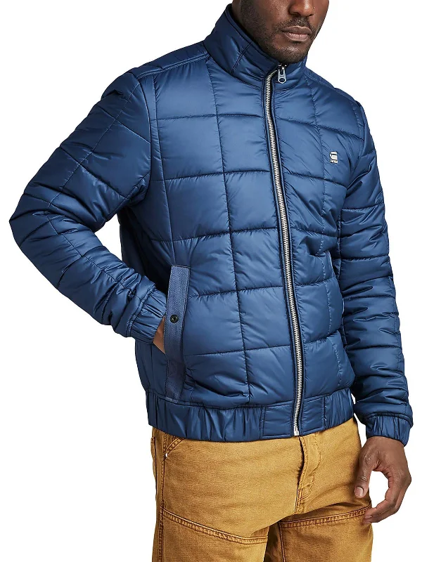 Men's musician tour jackets-Mens Insulated Cold Weather Quilted Coat