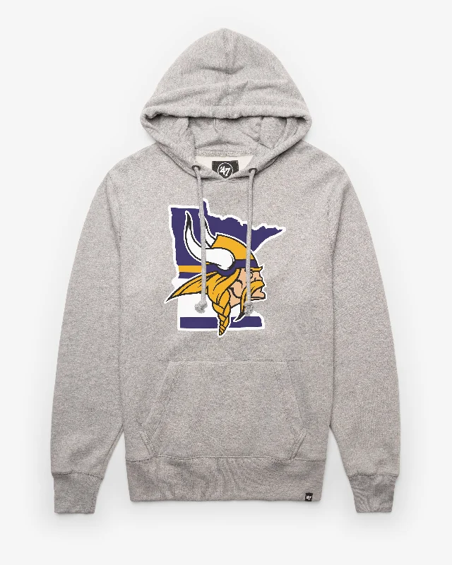 Men's hoodie with flat print-MINNESOTA VIKINGS REGIONAL '47 HEADLINE HOOD