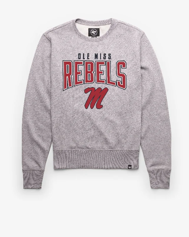 Men's hoodie for snowy vibes-MISSISSIPPI REBELS TEAM ELEMENTS ARCH '47 HEADLINE CREW