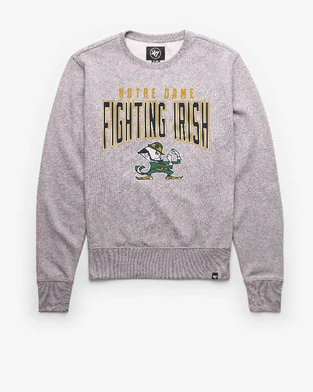 Men's hoodie with soft fabric-NOTRE DAME FIGHTIN IRISH TEAM ELEMENTS ARCH '47 HEADLINE CREW