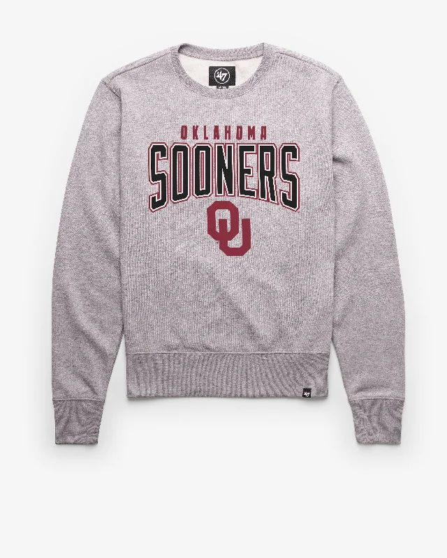 Men's hoodie for rainy trails-OKLAHOMA SOONERS TEAM ELEMENTS ARCH '47 HEADLINE CREW