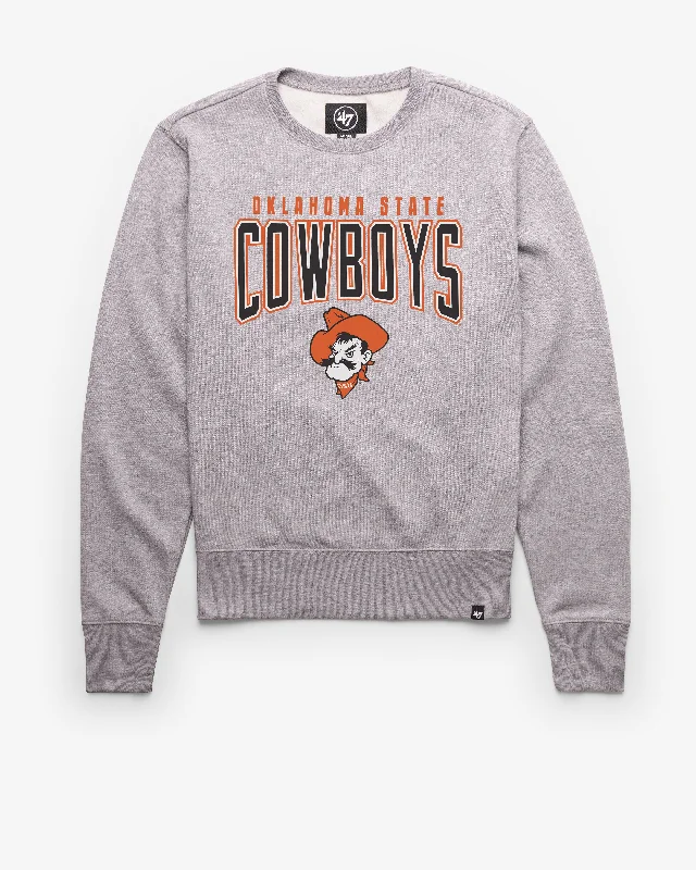 Men's hoodie with deep sleeves-OKLAHOMA STATE COWBOYS TEAM ELEMENTS ARCH '47 HEADLINE CREW