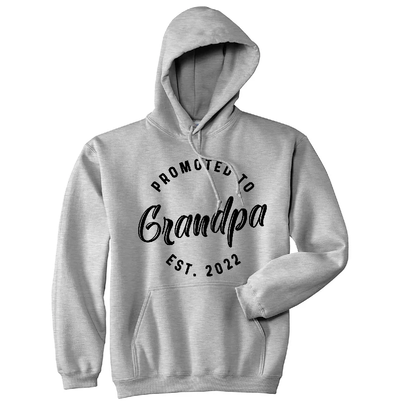 Men's hoodie with fresh print-Promoted To Grandpa 2022 and 2023 Hoodie