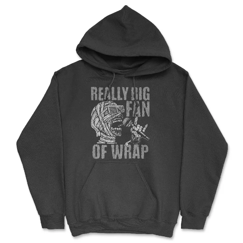 Men's hoodie for rainy hikes-Really Big Fan Of Wrap Hoodie