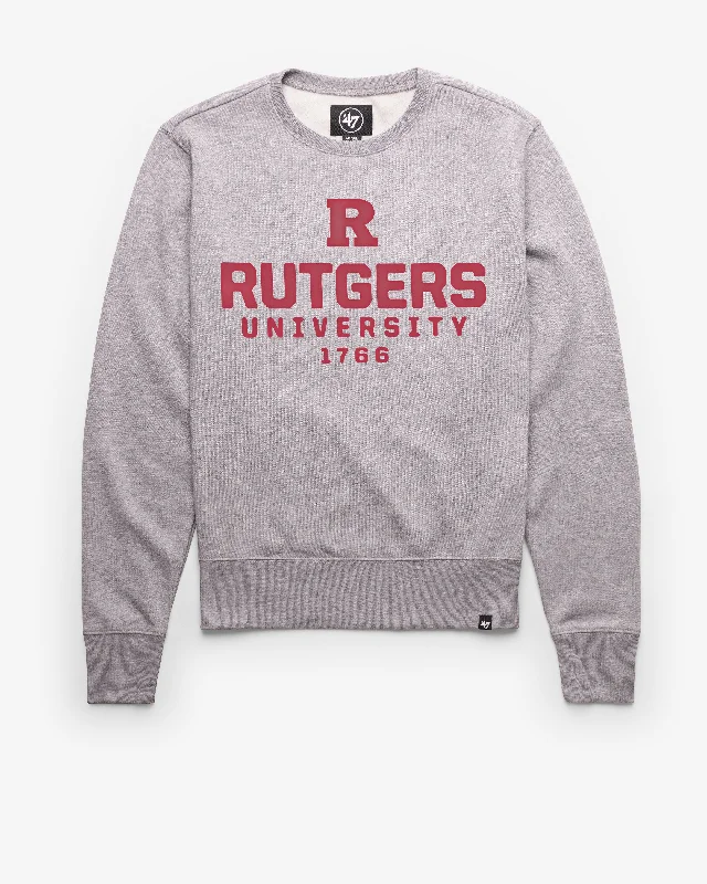 Men's hoodie with falcon stripe-RUTGERS SCARLET KNIGHTS HONOR ROLL '47 HEADLINE CREW