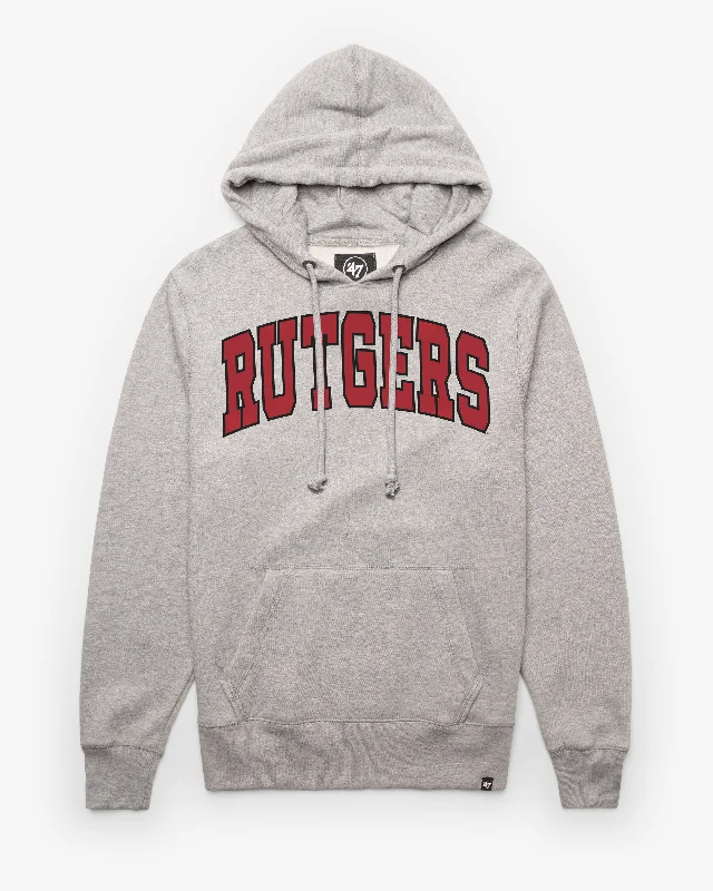 Men's hoodie with lynx stripe-RUTGERS SCARLET KNIGHTS WORDMARK '47 HEADLINE HOOD