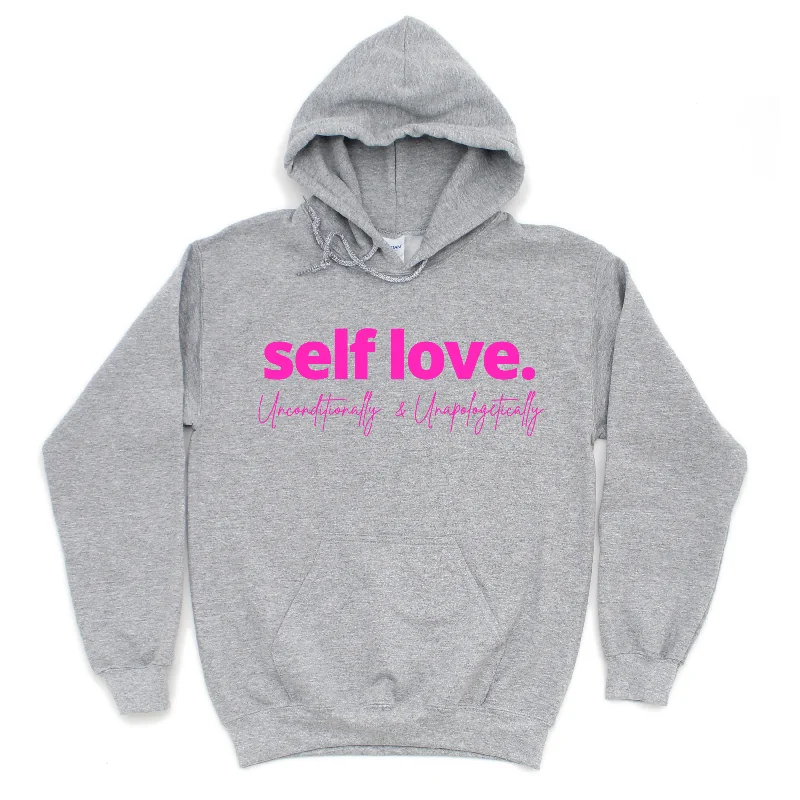 Men's hoodie for misty vibes-Self Love Unisex Hoodie