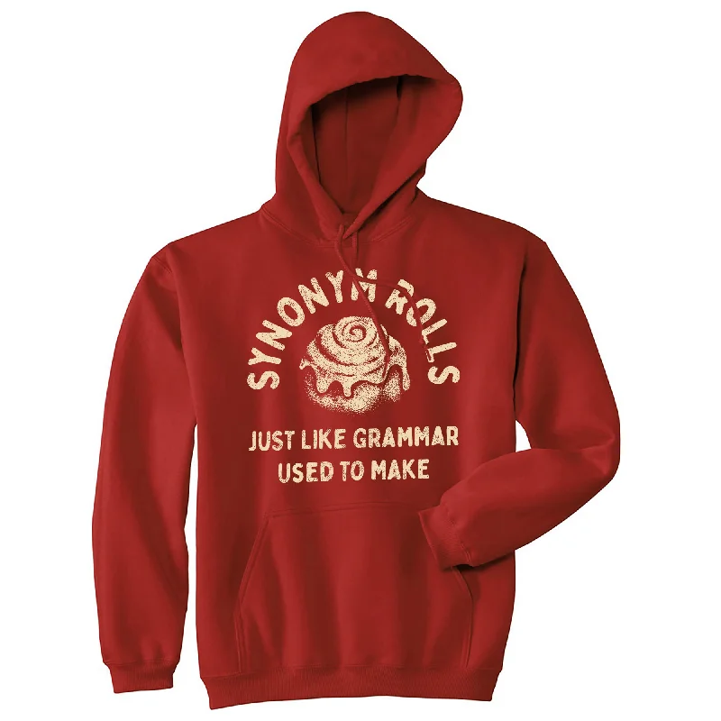 Men's hoodie for windy walks-Synonym Rolls Just Like Grammar Used To Make Hoodie