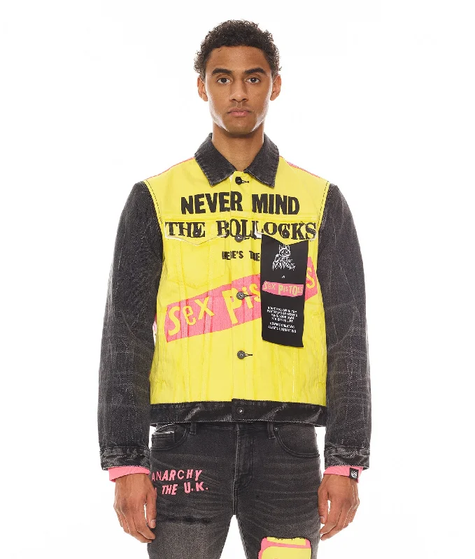 Men's stream lightweight jackets-Type Ii Jacket With Zip Off Sleeves "Sex Pistols"