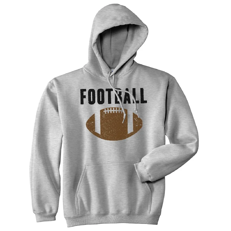 Men's hoodie with bold print-Vintage Football Sweater Cool Sports Funny Graphic Novelty Hoodie