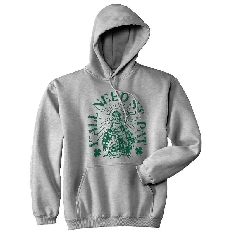 Men's hoodie with hawk stripe-Yall Need St Pat Hoodie