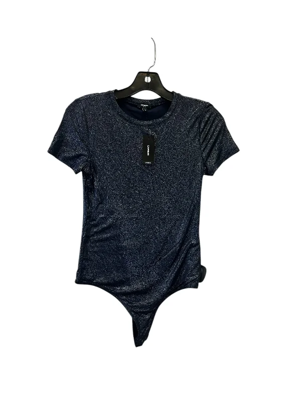 Men's short-sleeve bold sturdy low-cost top-Bodysuit By Express In Navy, Size: Xs