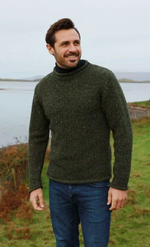 Donegal Roll Neck Sweater'