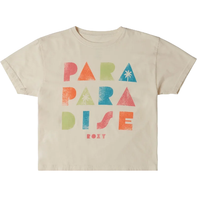 Men's short-sleeve urban casual khaki top-Youth Para Paradise Tee