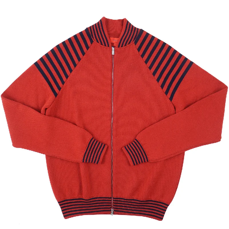 Isaia Knit Wool Sweater-Jacket