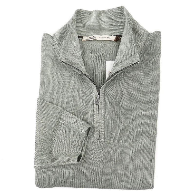 Maurizio Baldassari Half-Zip Wool Sweater