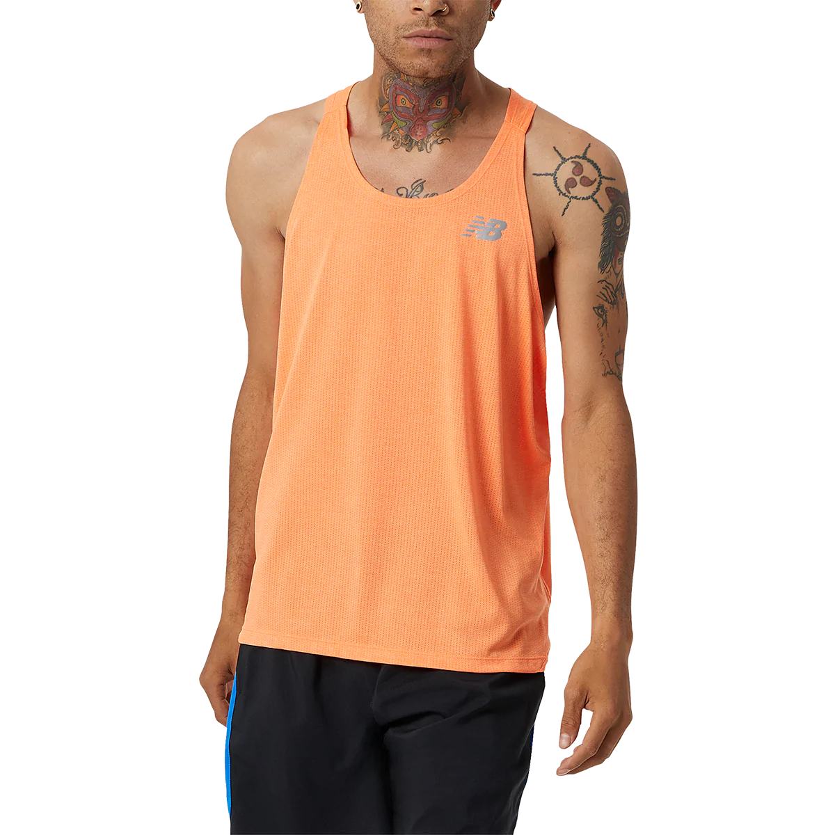 Men's short-sleeve rugged urban warm concert shirt-Men's Impact Run Singlet