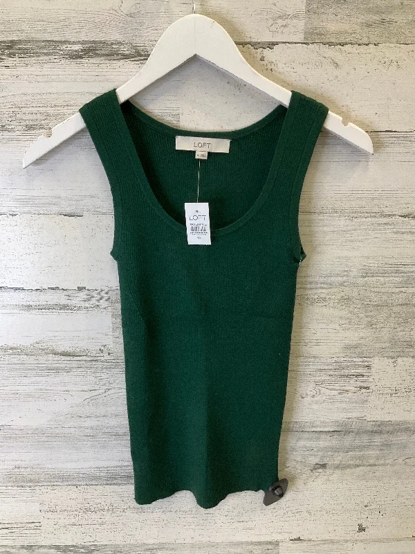 Men's short-sleeve fresh cool slate tee-Top Sleeveless By Loft In Green, Size: Xs