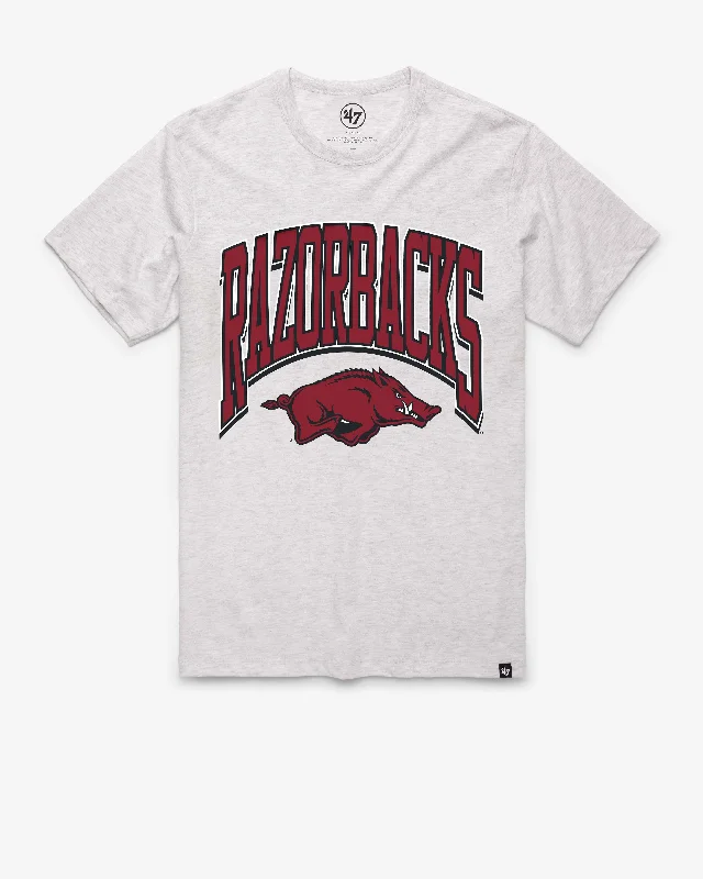 Men's short-sleeve muted retro violet shirt-ARKANSAS RAZORBACKS WALK TALL '47 FRANKLIN TEE