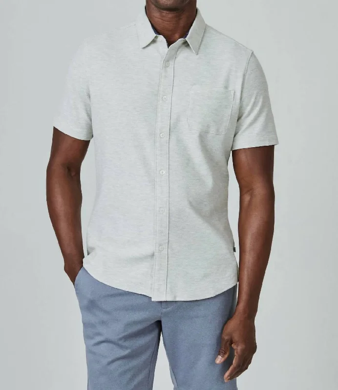 Cabbo Short Sleeve Shirt In Off White