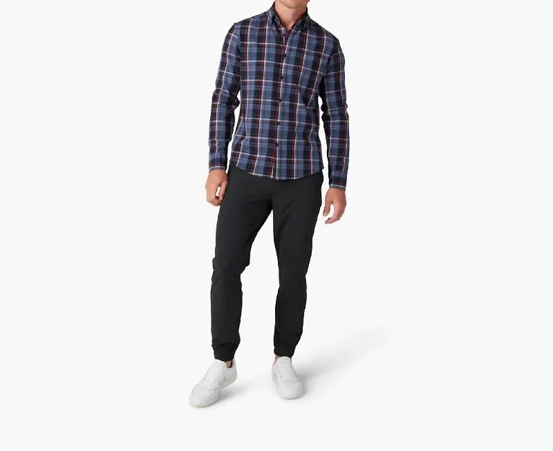 City Flannel Shirt In Coastal Ford Bryant Plaid