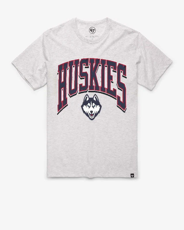 Men's short-sleeve sleek neutral casual synthetic top-CONNECTICUT HUSKIES UCONN WALK TALL '47 FRANKLIN TEE