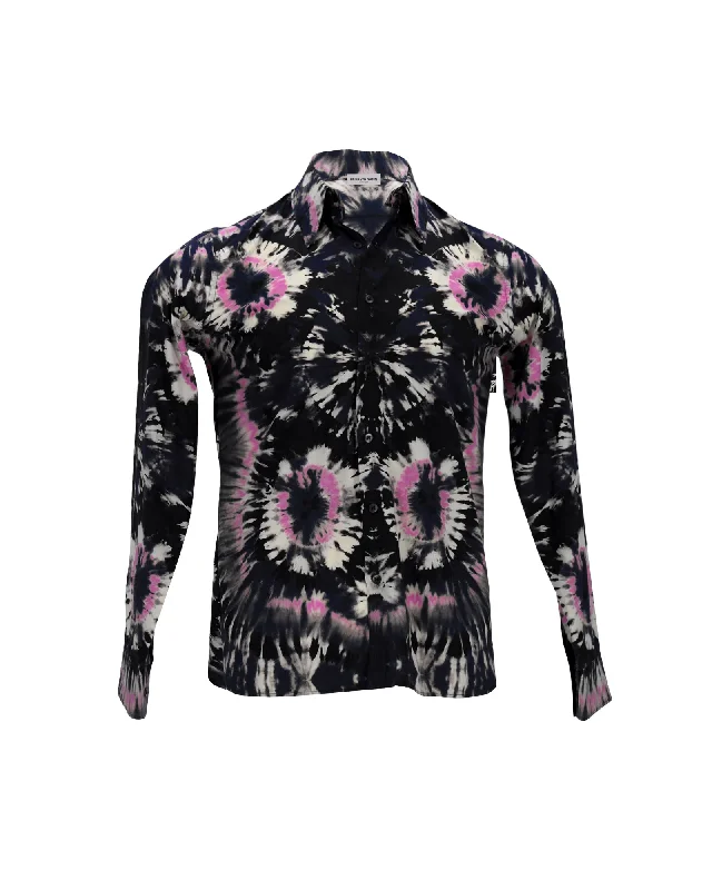 Dries Van Noten Tie-Dye Shirt in Multicolor Cotton