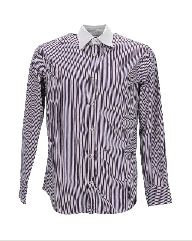 Dsquared2 Striped Shirt in Multicolor Cotton