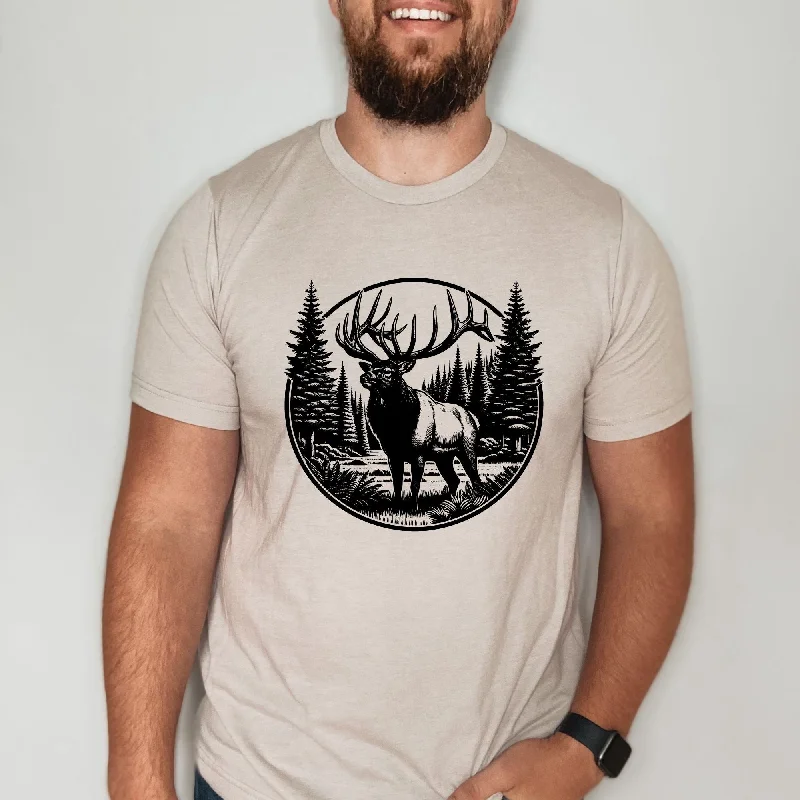 Men's short-sleeve subtle motocross shirt-Elk TShirt *UNISEX FIT*