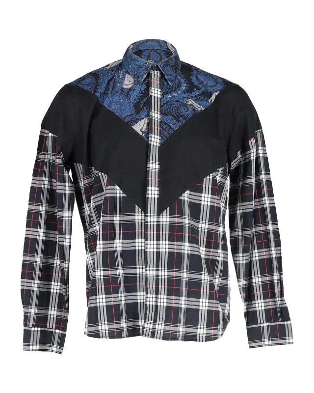 Givenchy Patchwork Shirt in Multicolor Cotton