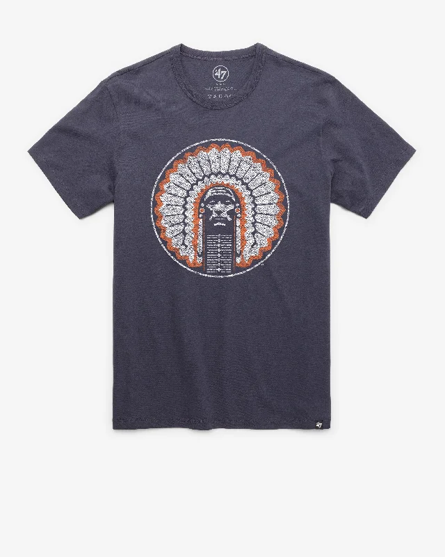 Men's short-sleeve urban warm concert top-ILLINOIS CHIEF ILLINIWEK VINTAGE PREMIER '47 FRANKLIN TEE