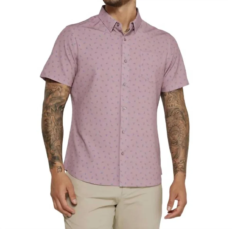 Kairi Short Sleeve Shirt In Lavender