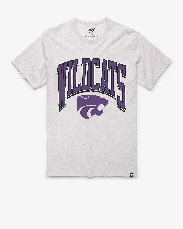 Men's short-sleeve retro cool handcrafted hemp tee-KANSAS STATE WILDCATS WALK TALL '47 FRANKLIN TEE