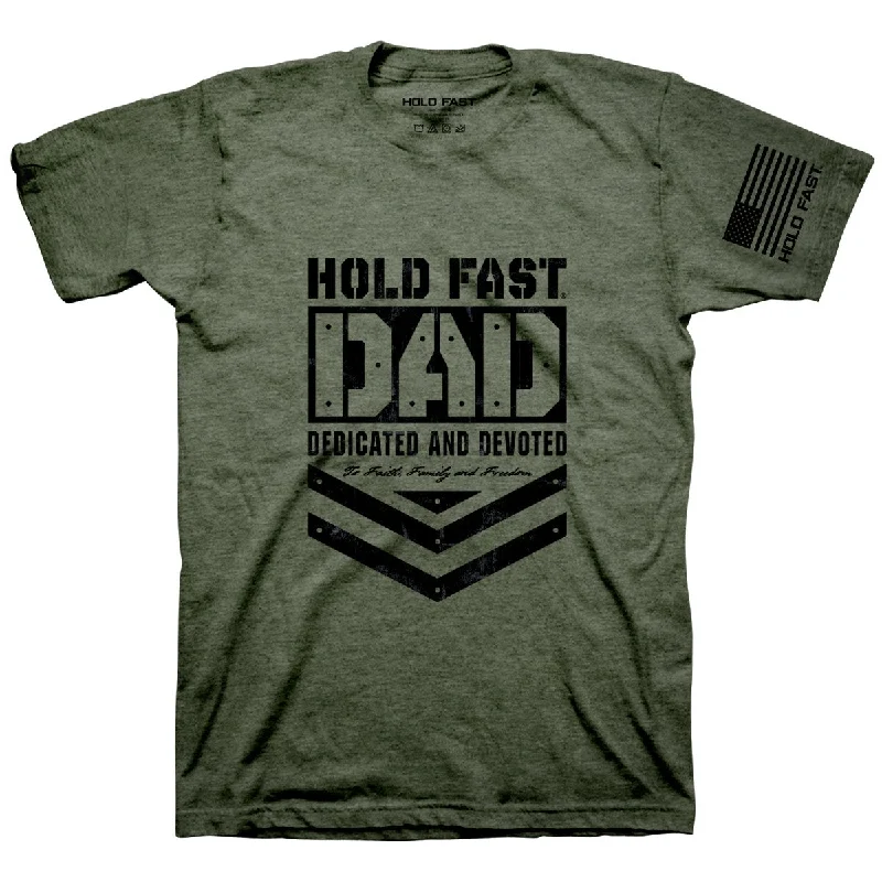 Men's short-sleeve modern vibrant urban gold shirt-Hold Fast Dad USA Unisex T-Shirt