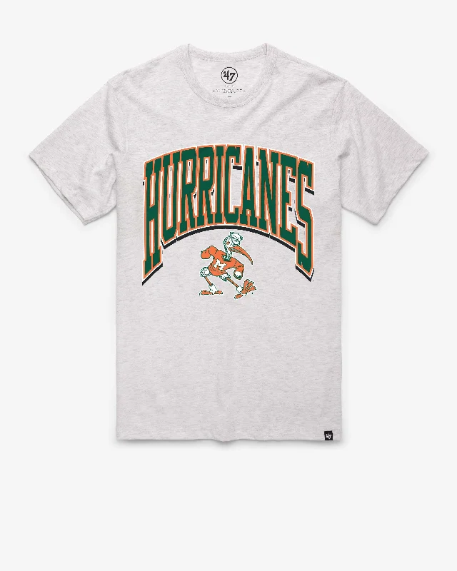 Men's short-sleeve urban warm concert top-MIAMI HURRICANES WALK TALL '47 FRANKLIN TEE