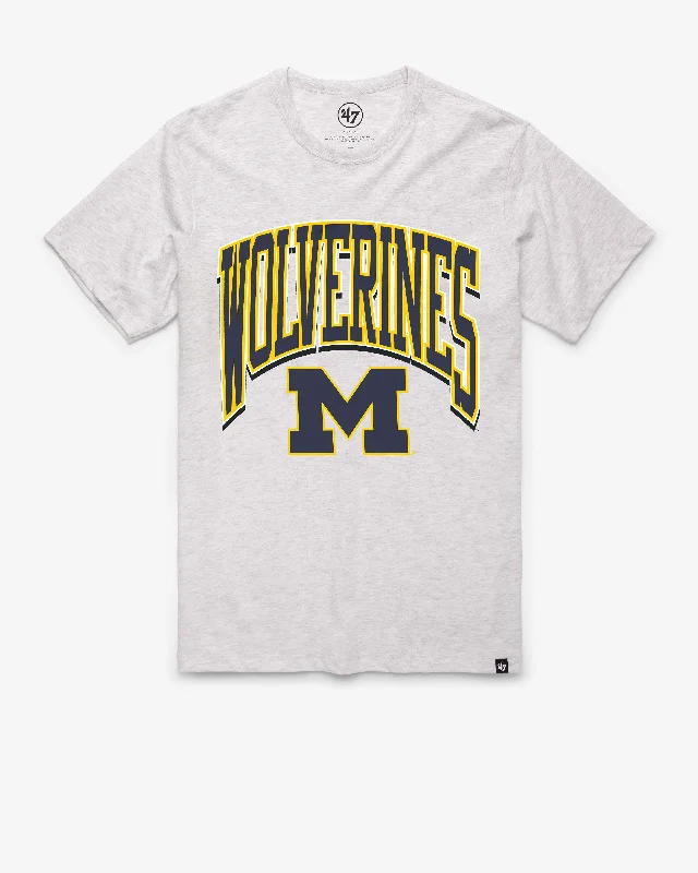 Men's short-sleeve vibrant tropical road trip top-MICHIGAN WOLVERINES WALK TALL '47 FRANKLIN TEE