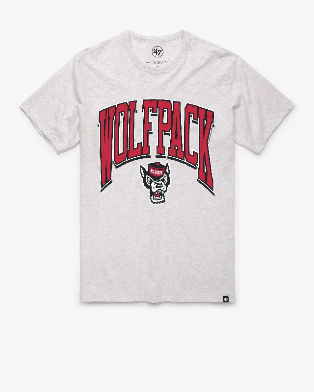 Men's short-sleeve trendy bright crisp white tee-NORTH CAROLINA STATE WOLFPACK WALK TALL '47 FRANKLIN TEE