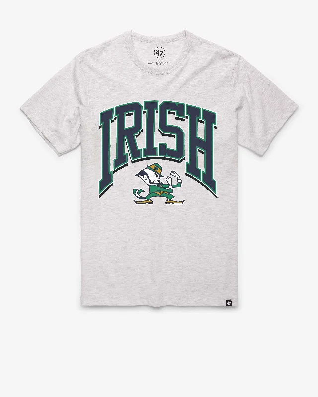 Men's short-sleeve bold rich coarse hemp tee-NOTRE DAME FIGHTIN IRISH WALK TALL '47 FRANKLIN TEE