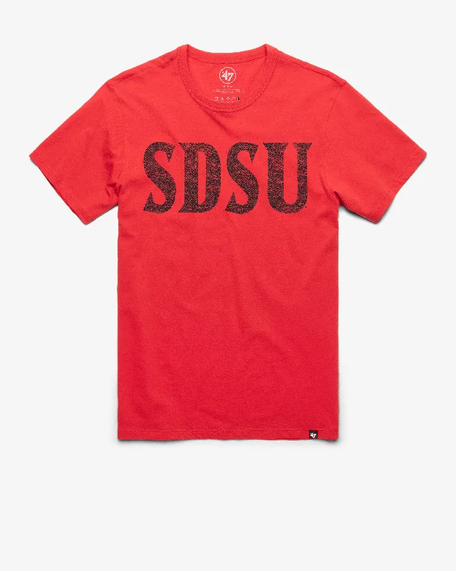 Men's short-sleeve bold trendy maroon shirt-SAN DIEGO STATE AZTECS PREMIER '47 FRANKLIN TEE